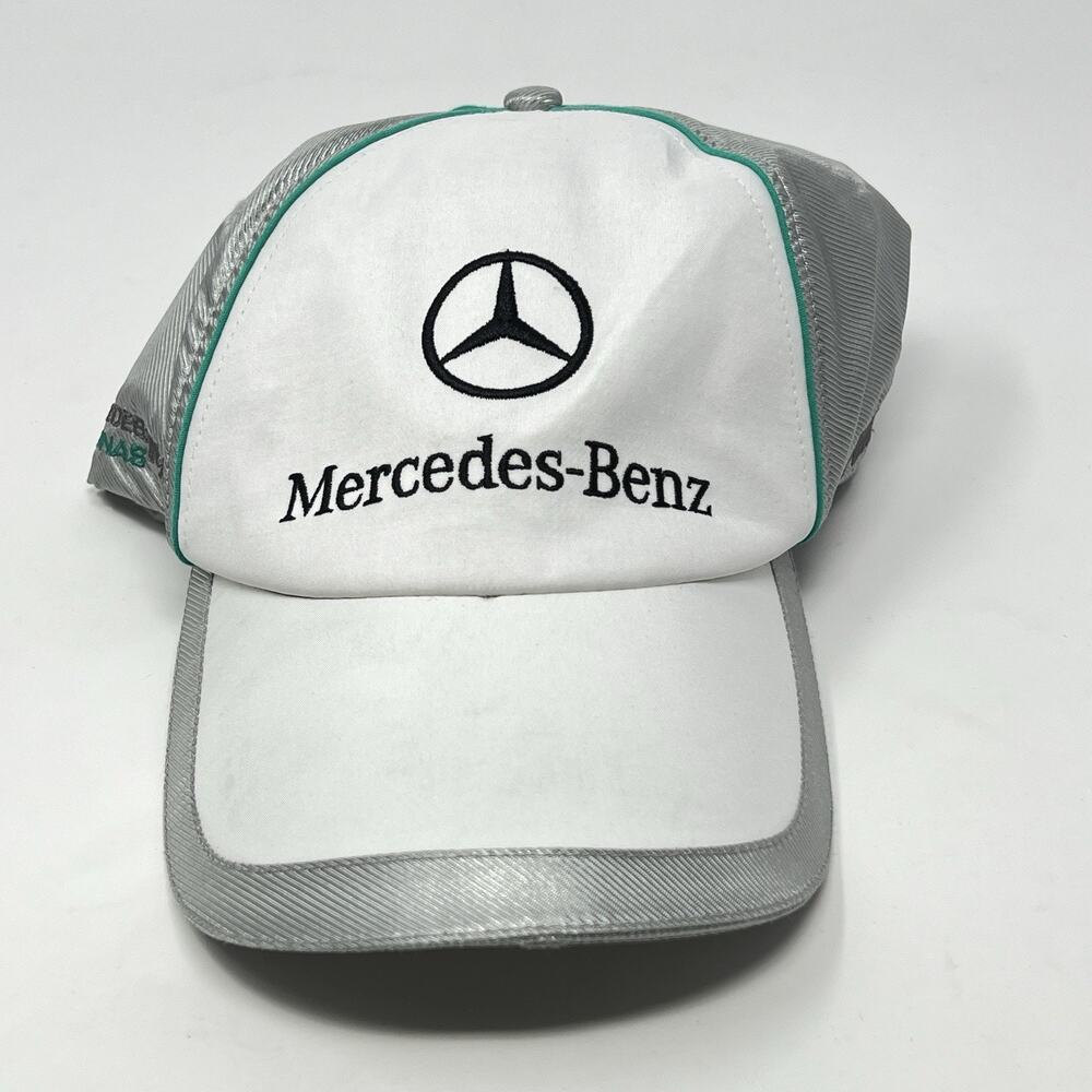 NWT AMG Petronas F1 MERCEDES BENZ x PUMA - RARE RACING SILVER CAP *READ DESC*